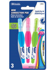 Correction Pen Metal Tip Mini, 0.1 FL OZ (3 mL)(3/Pack)
