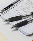 Spencer Black Retractable Pen w/ Cushion Grip (5/Pack)