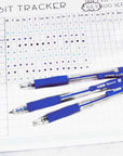 Spencer Blue Retractable Pen w/ Cushion Grip (5/Pack)
