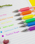 Essence Gel Pen 6 Fluorescent Color w/ Cushion Grip