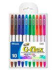 G-Flex 10 Color Oil-Gel Ink Pen w/ Cushion Grip