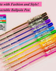 10 Color Retractable Pen