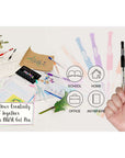 Essence Gel-Pen Black w/ Cushion Grip (6/Pack)