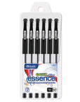 Essence Gel-Pen Black w/ Cushion Grip (6/Pack)