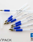 Prima Blue Stick Pen w/ Cushion Grip (8/Pack)