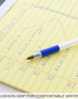 Prima Blue Stick Pen w/ Cushion Grip (8/Pack)