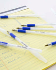 Prima Blue Stick Pen w/ Cushion Grip (8/Pack)