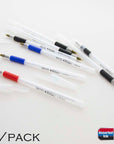 Prima Assorted Color Stick Pen w/ Cushion Grip (8/Pack)