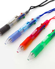 4-Color Neck Pen w/ Cushion Grip (1/Pack)