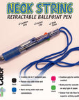 4-Color Neck Pen w/ Cushion Grip (1/Pack)