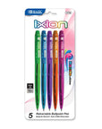 Ixion Black Color Retractable Pen (5/Pack)
