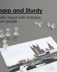 Push Pins Clear Transparent (100/Pack)