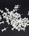 Push Pins Clear Transparent (100/Pack)