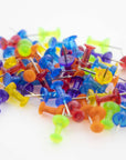 Push Pins Assorted Transparent Color (100/Pack)