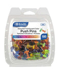 Push Pins Assorted Transparent Color (100/Pack)