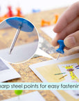 Push Pins Jumbo Assorted Color (25/Pack)