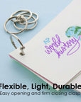 1" Metal Book Rings (12/Pack)