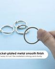 1" Metal Book Rings (12/Pack)