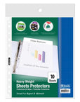 Sheet Protectors Heavy Weight Top Loading (10/Pack)
