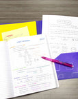 Poly 2-Pockets Portfolio - Cubic Embossed