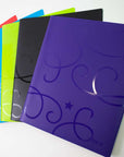 Poly 2-Pockets Portfolio - Swirl Embossed