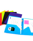 Poly 2-Pockets Portfolio - Swirl Embossed
