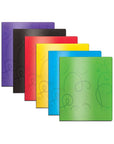 Poly 2-Pockets Portfolio - Swirl Embossed
