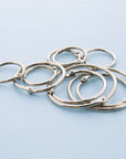 Assorted Size Metal Book Rings (10/Pack)