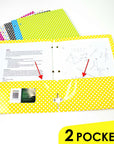 2 Pockets Fashion Portfolios - Polka Dot