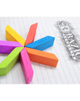 Neon Bevel Eraser (6/Pack)