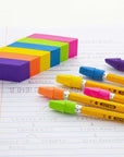 Neon Bevel Eraser (6/Pack)