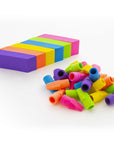 Neon Bevel Eraser (6/Pack)