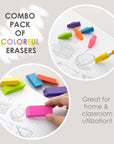 Neon Eraser Sets (12/Pack)