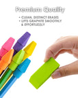 Neon Eraser Sets (12/Pack)