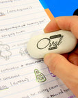 Oval Eraser White (4/Pack)