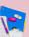 Oval Eraser Bright Color (4/Pack)