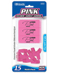 Pink Eraser Sets ( 15/Pack)