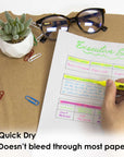 Pen Style Fluorescent Highlighter Yellow w/ Pocket Clip (5/Pk)