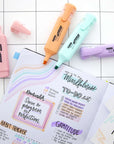 Pastel Highlighters w/ Pocket Clip (4/Pack)