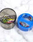Magnetic Paper Clips Holder w/ No. 1 Paper Clip Assorted Color