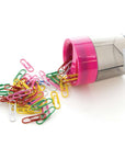 Magnetic Paper Clips Holder w/ No. 1 Paper Clip Assorted Color