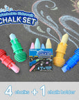 4 Sidewalk Chalk & 1 Chalk Holder