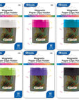 Magnetic Paper Clips Holder w/ No. 1 Paper Clip Assorted Color