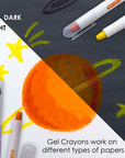 Silky Gel Crayons 12 Color