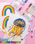 Silky Gel Crayons 24 Color