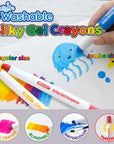 Jumbo Silky Gel Crayons 12 Color