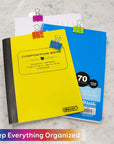 Medium 1-1/4 (32mm) Assorted Color Binder Clip (8/Pack)
