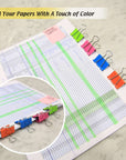 Medium 1-1/4 (32mm) Assorted Color Binder Clip (8/Pack)