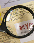 3" Round 2x Handheld Magnifier & 4x Bifocal Inset