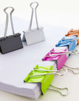 Large 2" (51mm) Assorted Color Binder Clip (4/Pack)